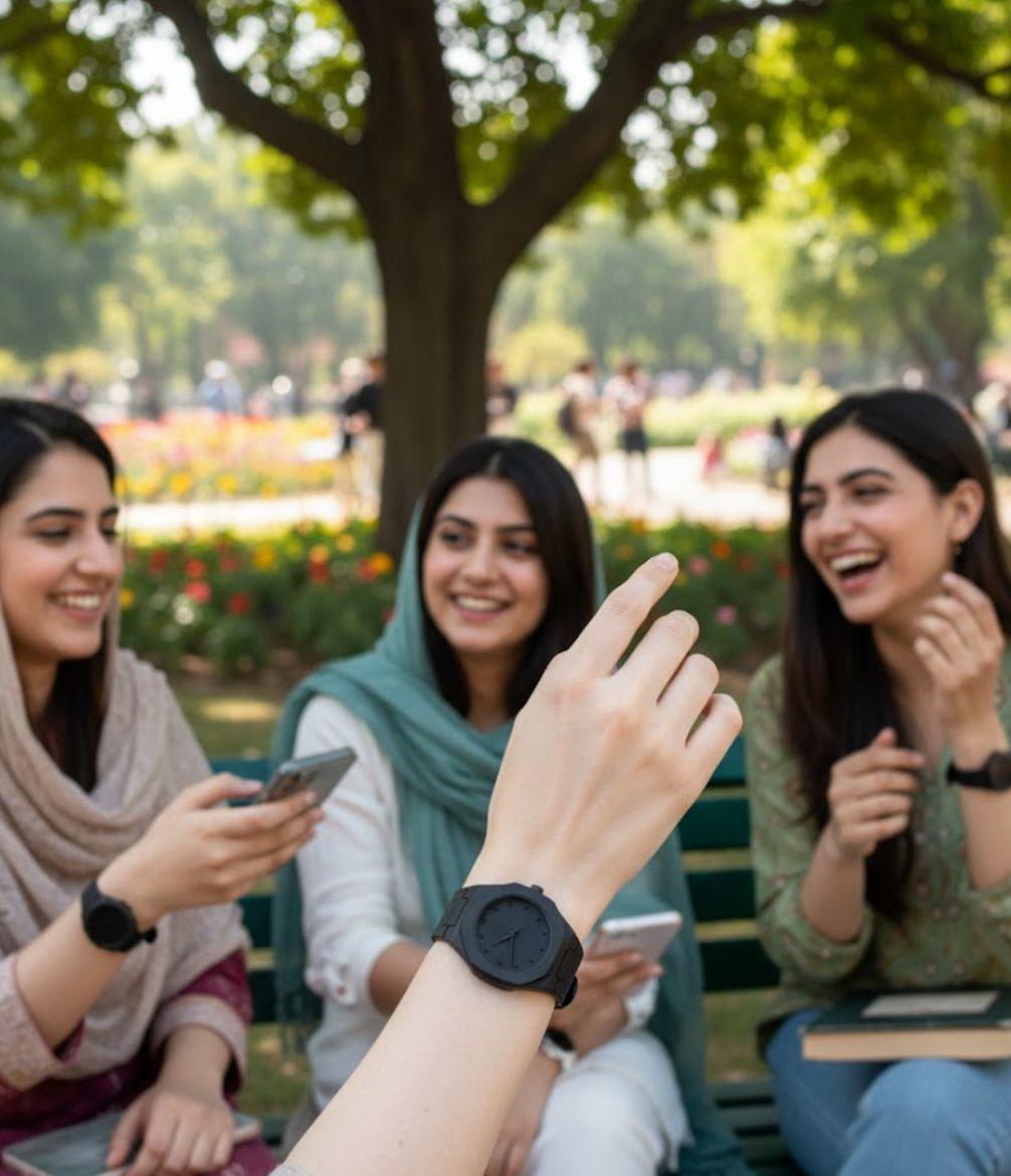 WOMEN Lyvoss Full Black Watch | 100% water Proof