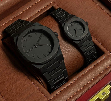 COUPLE SET Lyvoss Full Black Watches | 100% waterproof